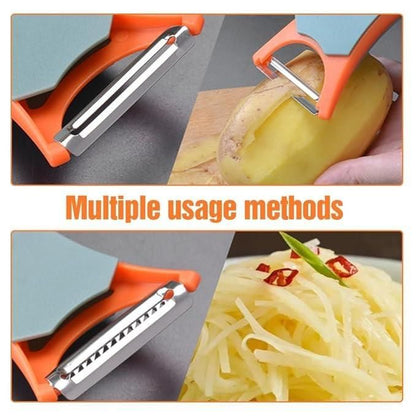 2 in 1 Fruit Peeler — Peel, Slice & Prep Effortlessly!