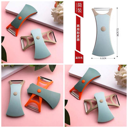2 in 1 Fruit Peeler — Peel, Slice & Prep Effortlessly!